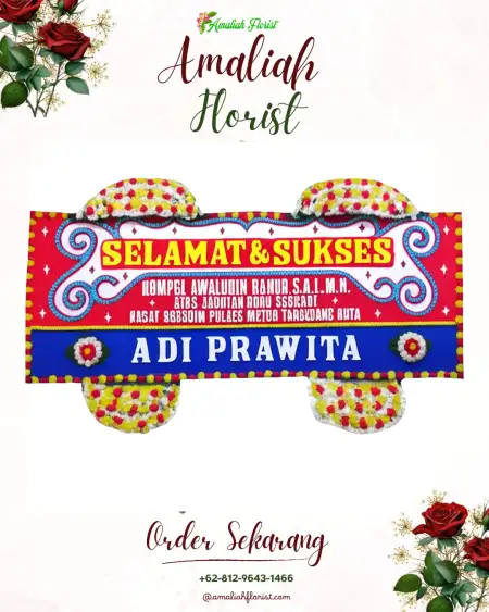 Papan Bunga Ucapan Selamat Blukbuk